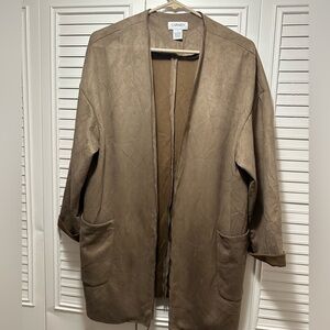 Carmen Marc Valvo Women’s Jacket Size L, Suede